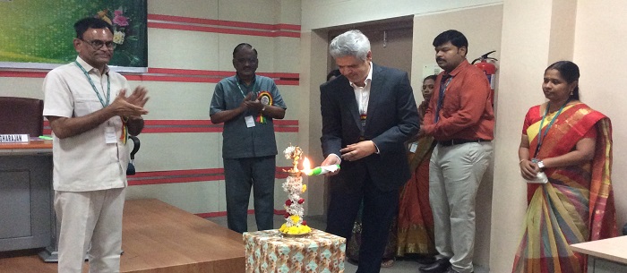 Inauguration of CSE Students Association and CSI Student Chapter for the academic year 2023-24 by Mr. A. Janagaraj, Associate Vice President, Global Cyber Security Practice Unit Head, LTI Mindtree, Chennai.