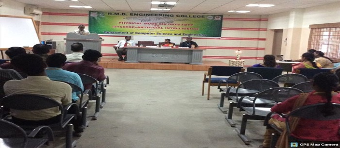 Anna University Sponsored Six days FDTP on 21CS502 - ARTIFICIAL INTELLIGENCE - Day 1.